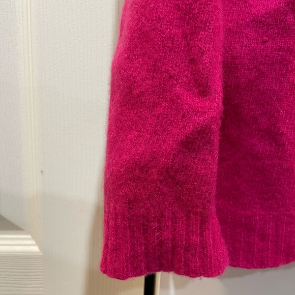 Bianco & Blu merino cashmere turtle neck knit sweater pink size small - Picture 6 of 9